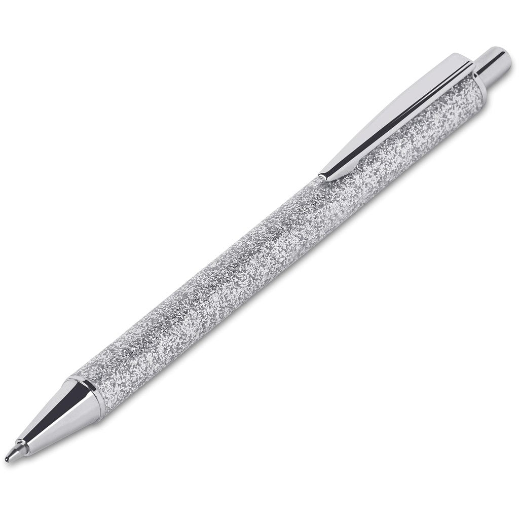 Sparkle Ball Pen In Felt Pouch