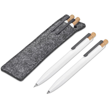 Okiyo Mimo Recycled Aluminum Ball Pen & Pencil Set