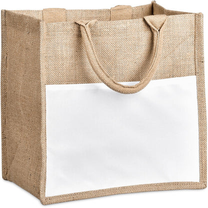 Okiyo Nuri Sublimated Pocket Jute Tote