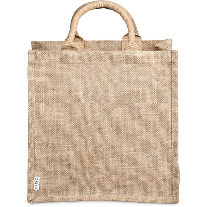 Okiyo Nuri Sublimated Pocket Jute Tote