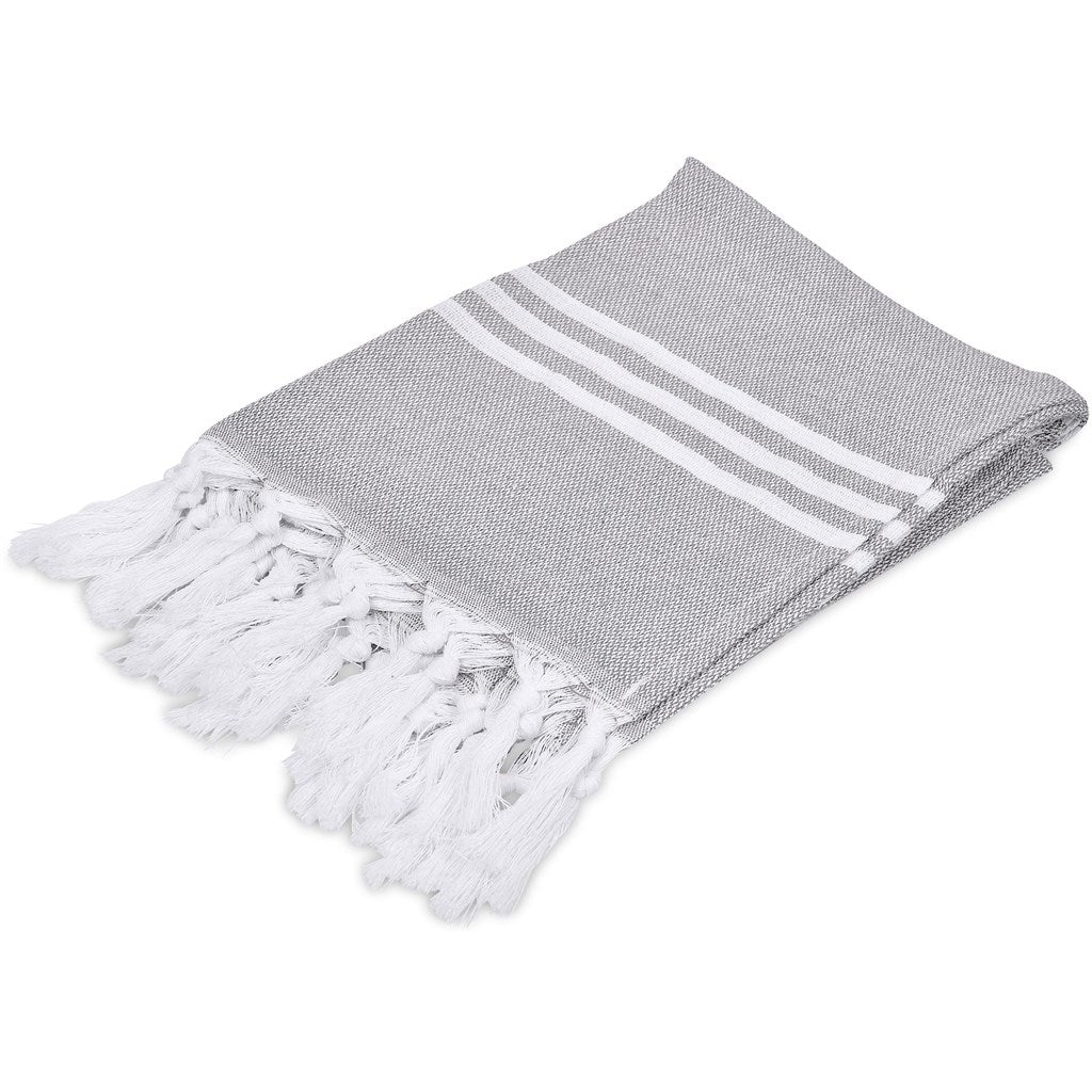 US Basic Santa Cruz Cotton-Rich Beach Towel & Drawstring Bag