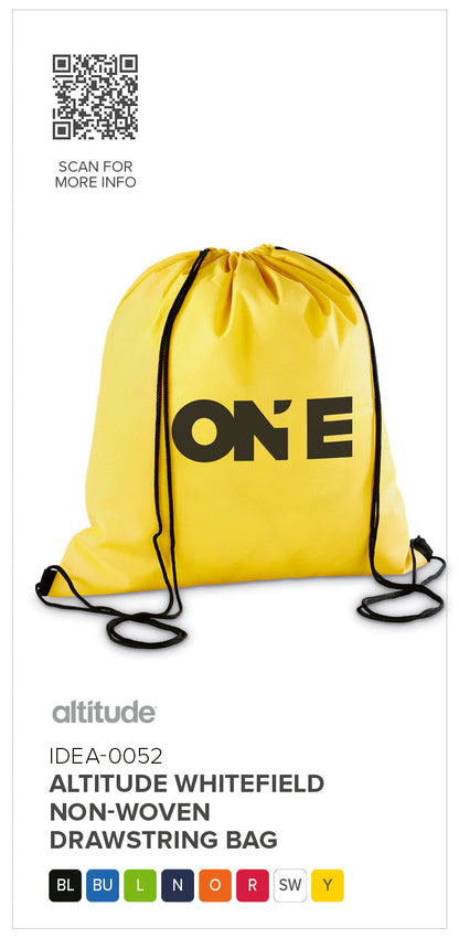 Altitude Whitefield Non-Woven Drawstring Bag