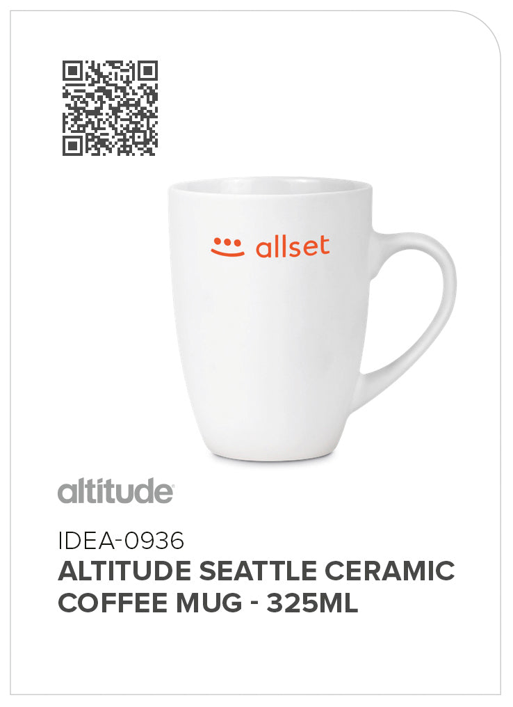 Altitude Seattle Ceramic Coffee Mug - 325ml