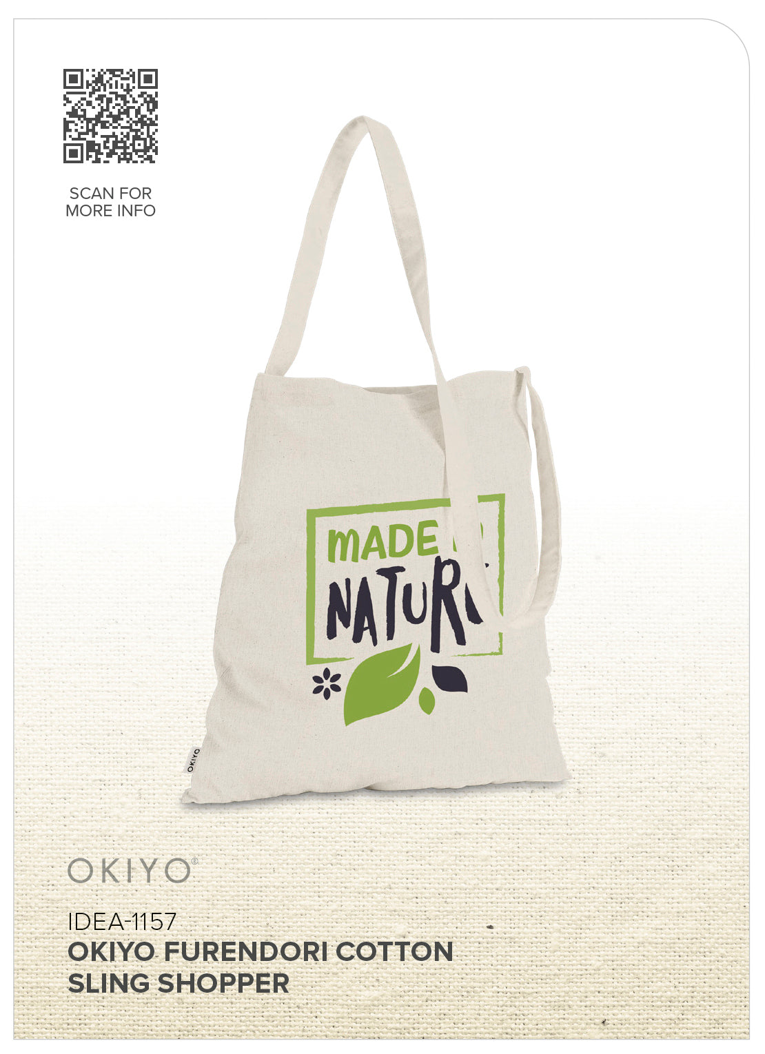Okiyo Furendori Cotton Sling Shopper