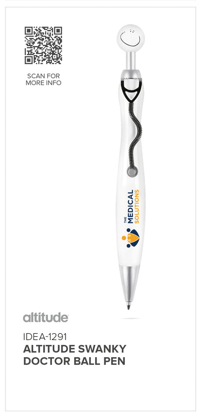 Altitude Swanky Doctor Ball Pen - Solid White