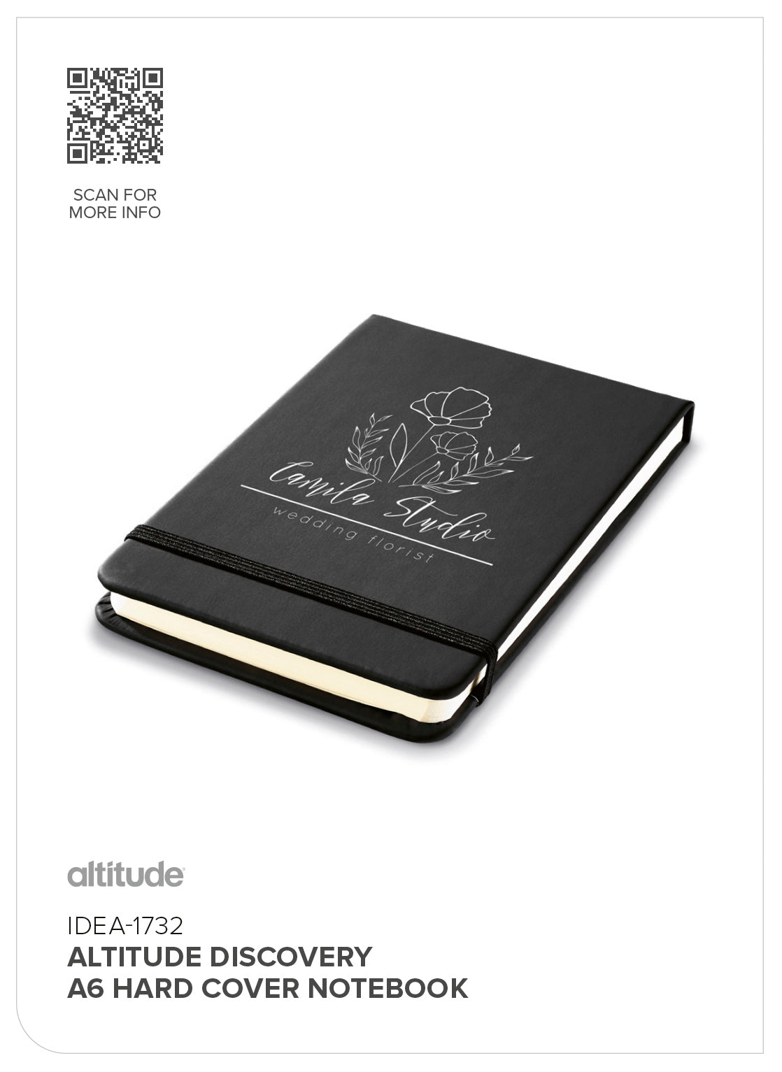 Altitude Discovery A6 Hard Cover Notebook
