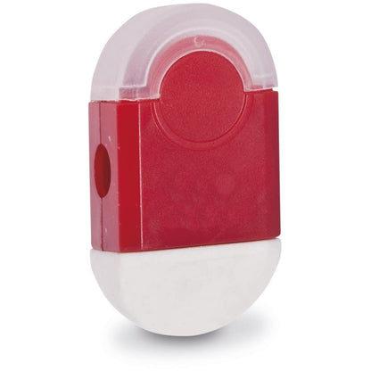 Altitude Duo Eraser & Sharpener - Solid White