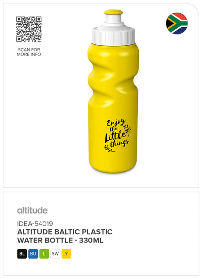 Altitude Baltic Plastic Water Bottle - 330ml