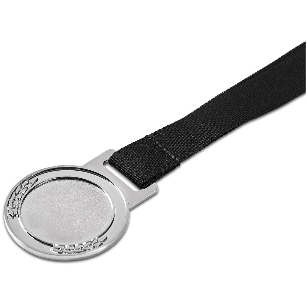 Achiever Medal With Black Petersham Lanyard - Gold