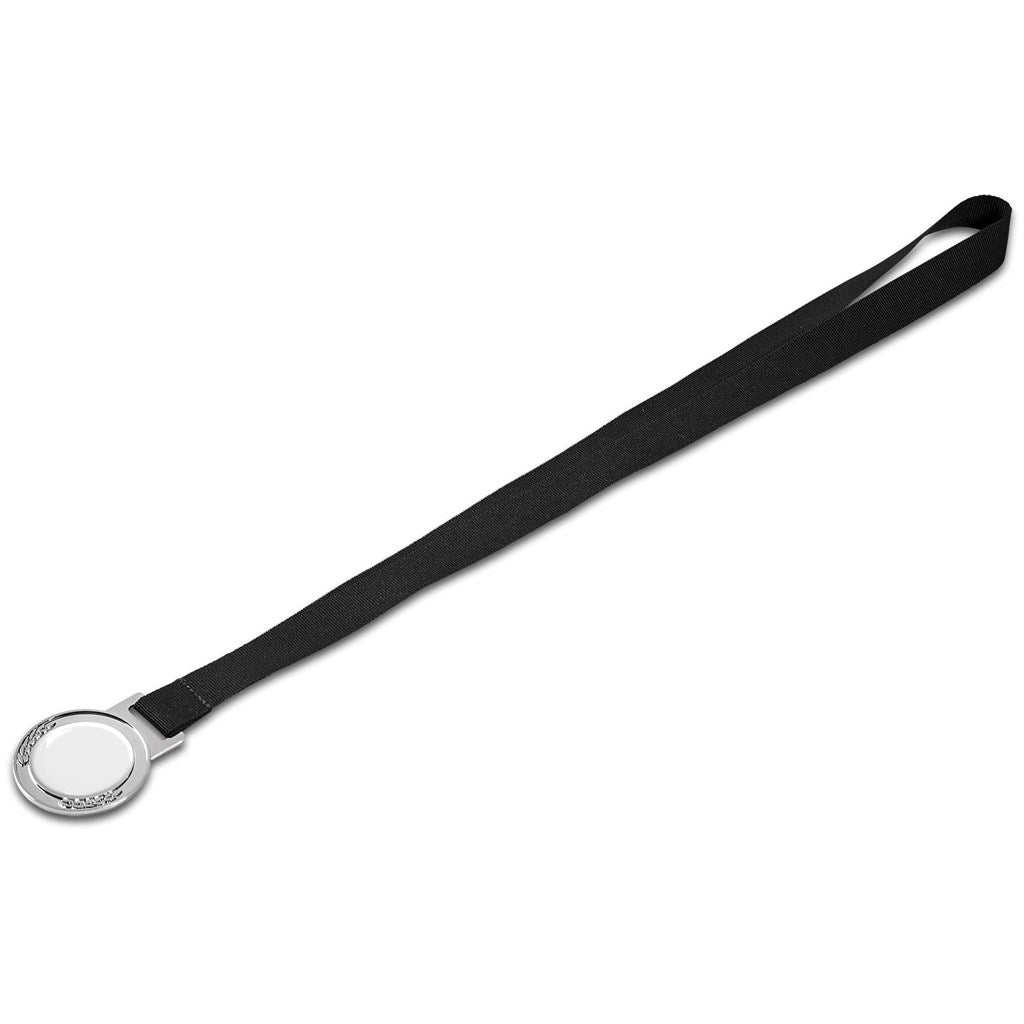 Achiever Medal With Black Petersham Lanyard - Gold