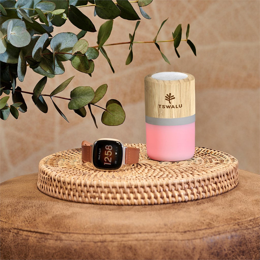 Okiyo Heiwa Bamboo Bluetooth Speaker & Night Light