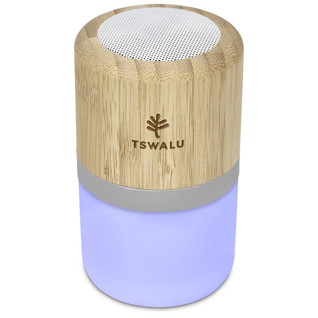 Okiyo Heiwa Bamboo Bluetooth Speaker & Night Light
