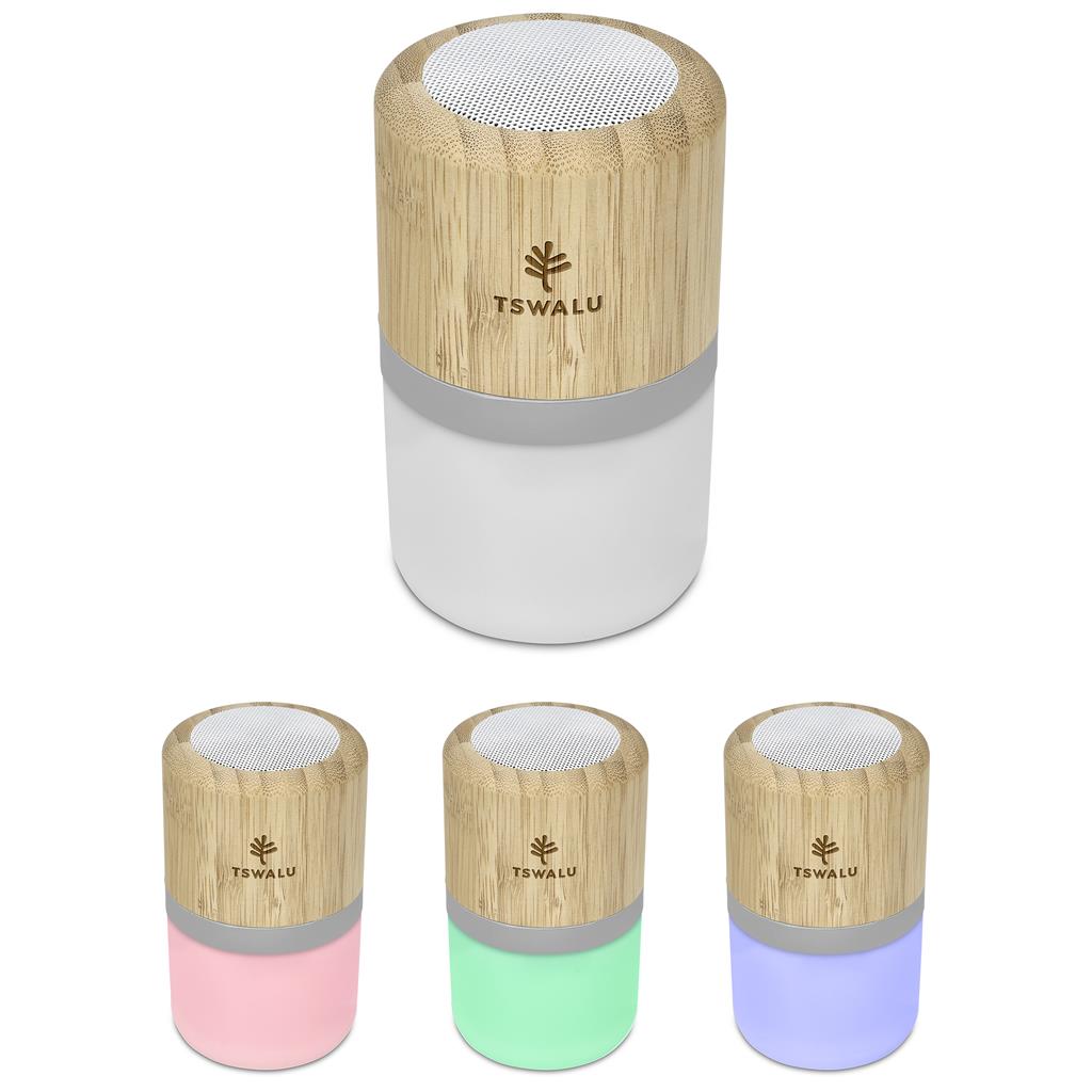 Okiyo Heiwa Bamboo Bluetooth Speaker & Night Light