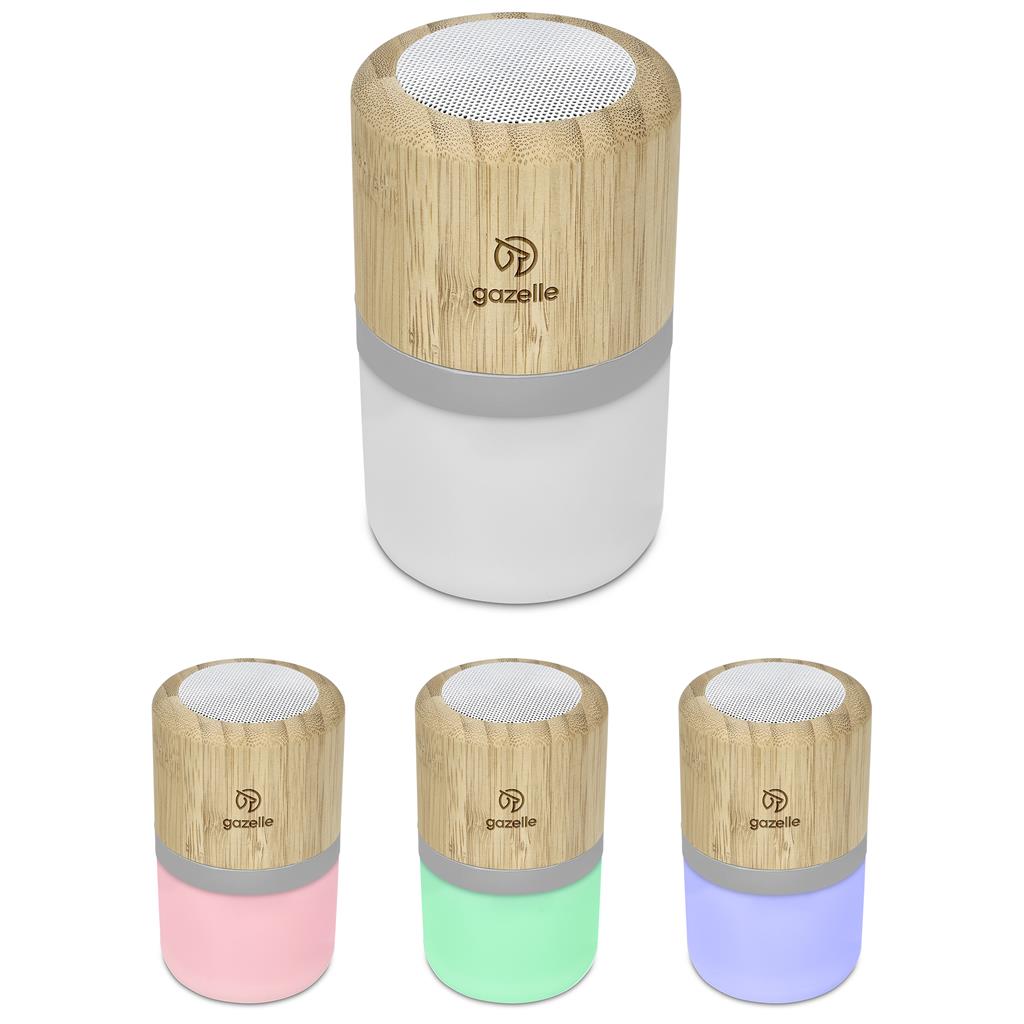 Okiyo Heiwa Bamboo Bluetooth Speaker & Night Light