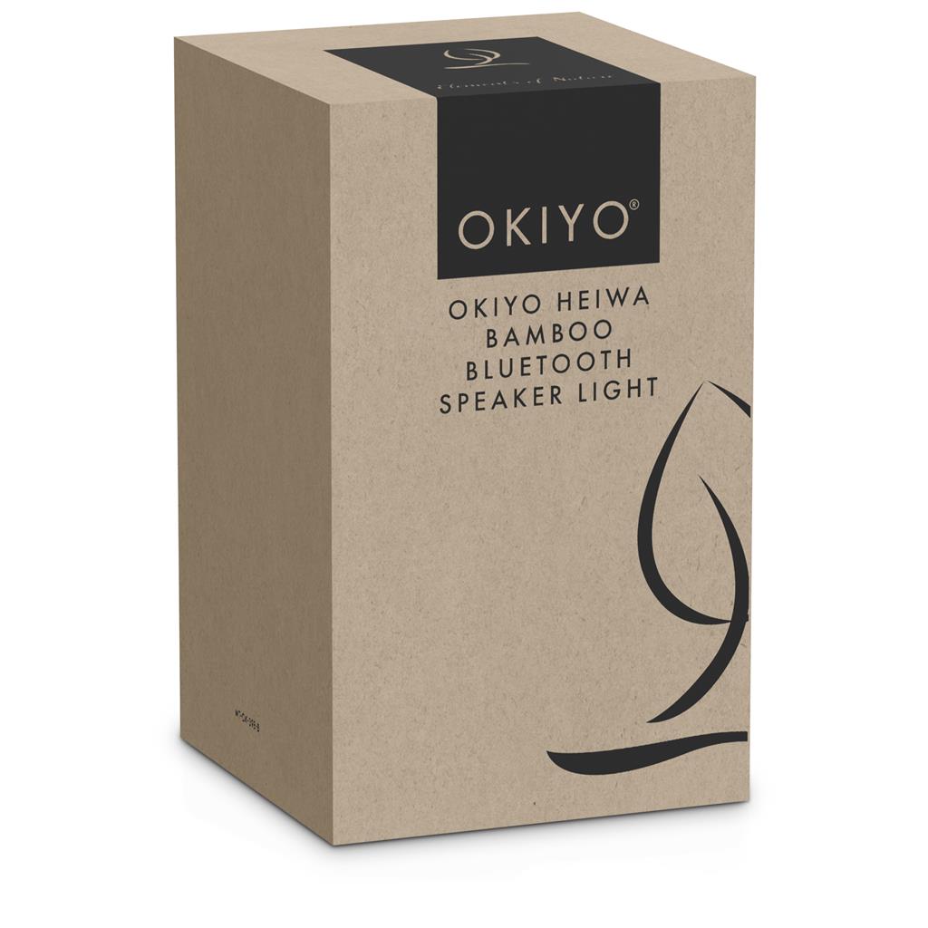 Okiyo Heiwa Bamboo Bluetooth Speaker & Night Light
