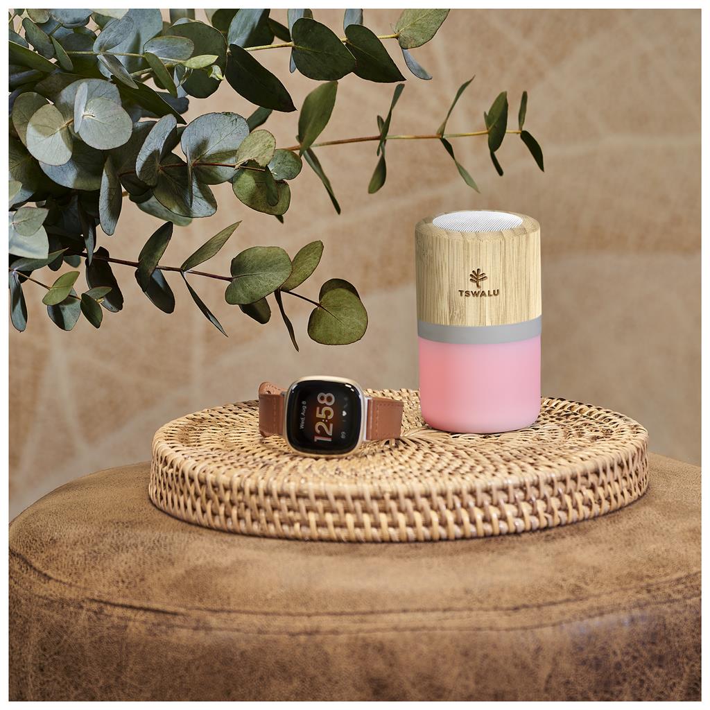 Okiyo Heiwa Bamboo Bluetooth Speaker & Night Light