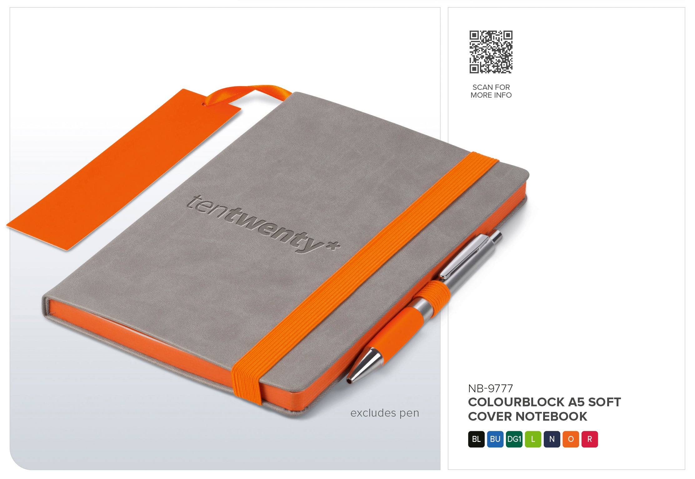 Colourblock A5 Soft Cover Notebook
