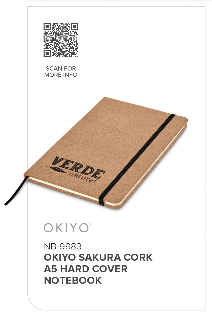 Okiyo Sakura Cork A5 Hard Cover Notebook