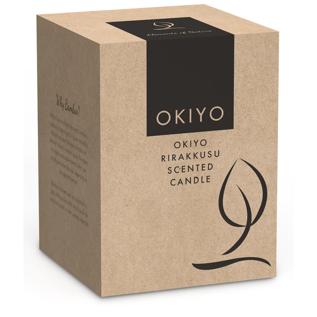 Okiyo Rirakkusu Scented Candle - Transparent