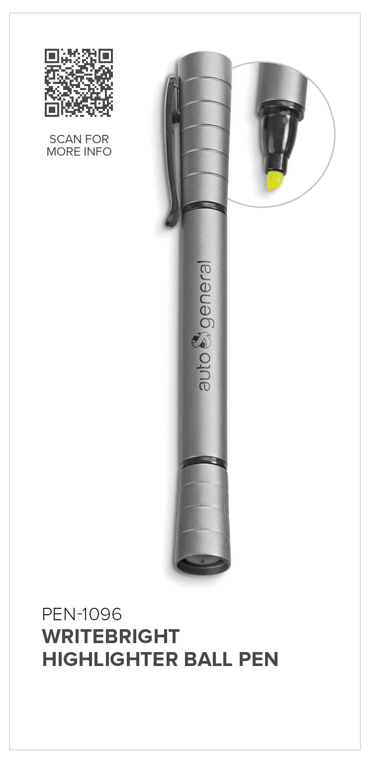 Writebright Highlighter Ball Pen
