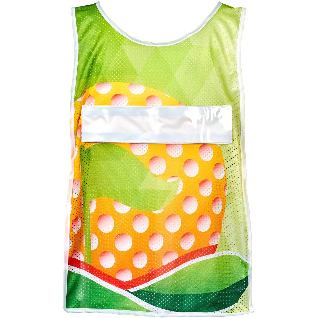 Hoppla Jackal Caddy Bib with PVC Name Sleeve-White