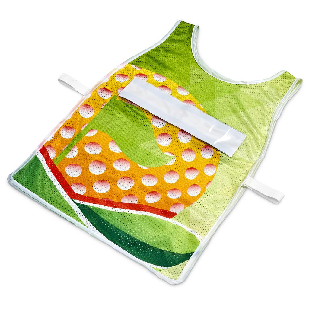 Hoppla Jackal Caddy Bib with PVC Name Sleeve-White