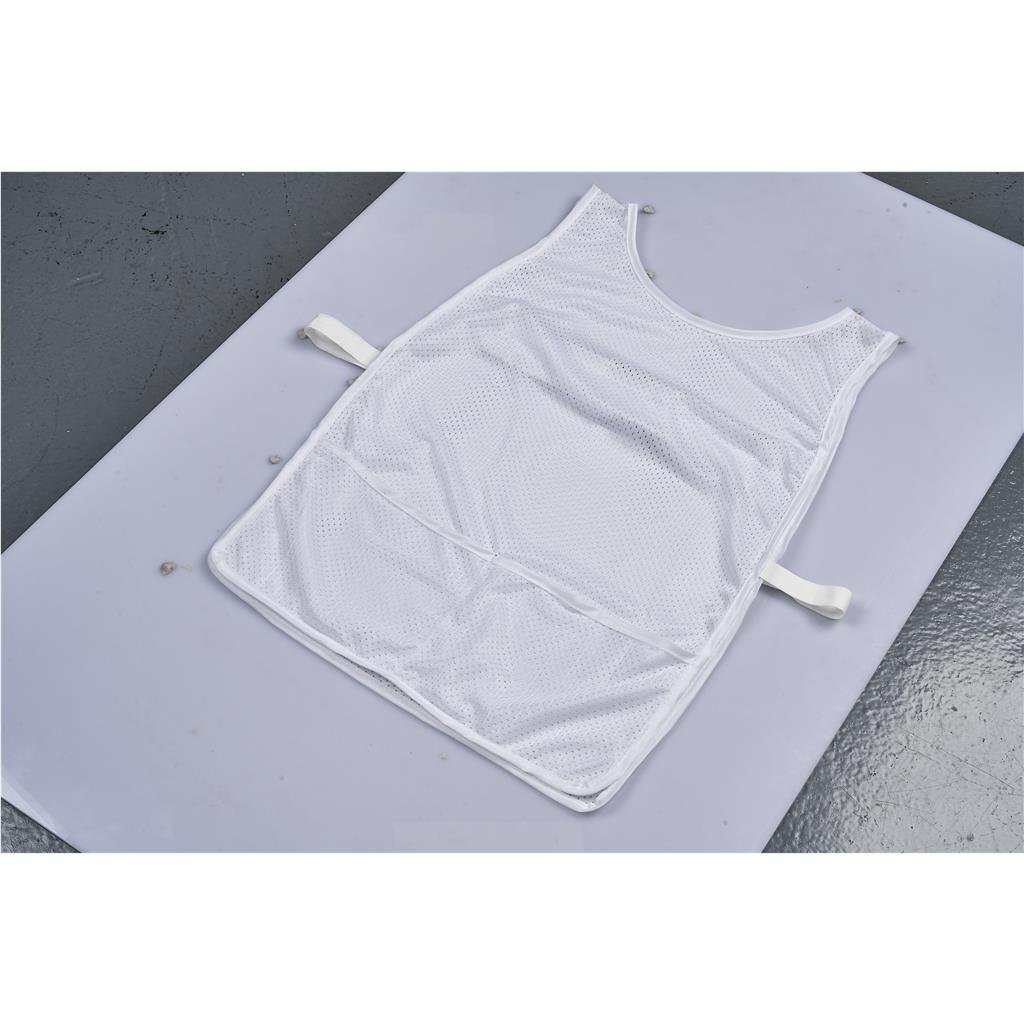 Hoppla Jackal Caddy Bib with PVC Name Sleeve-White