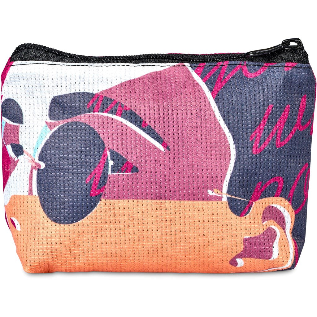 Pre-Printed Sample Hoppla Leanne RPET Stitch-Bond Mini Toiletry Bag