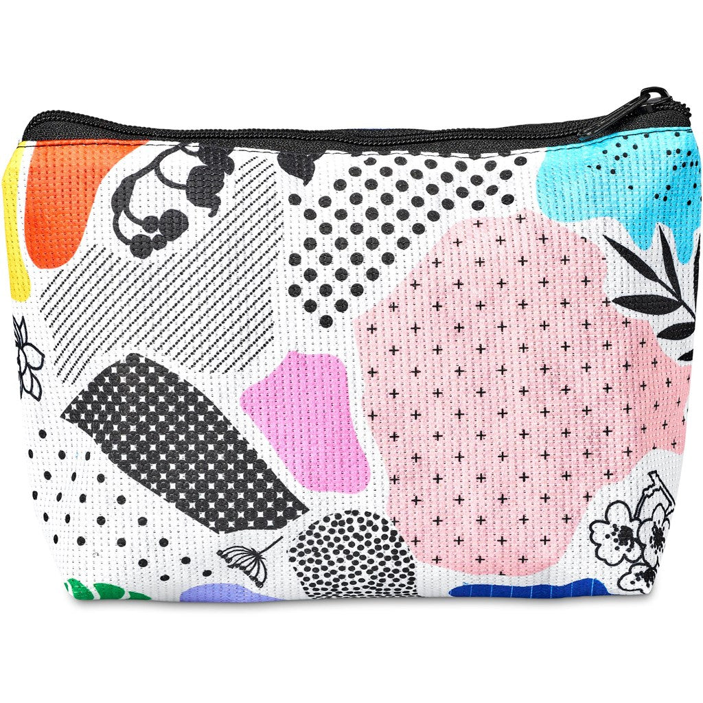 Pre-Printed Sample Hoppla Leanne RPET Stitch-Bond Midi Toiletry Bag