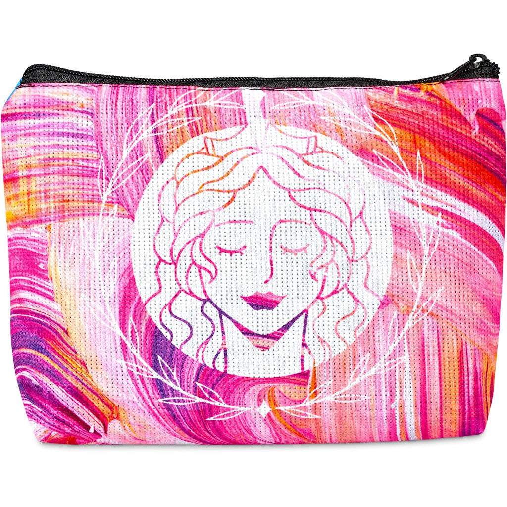 Pre-Printed Sample Hoppla Leanne RPET Stitch-Bond Maxi Toiletry Bag