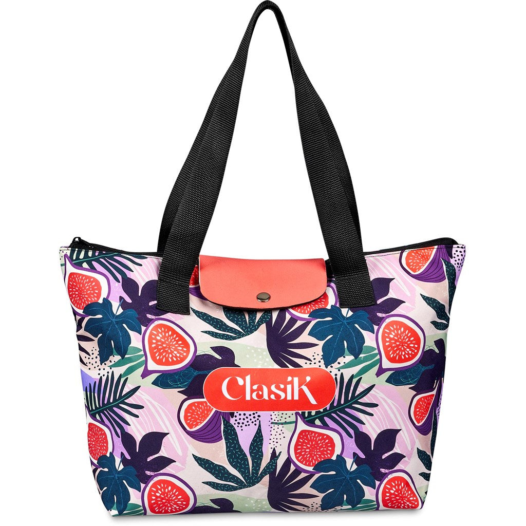 Pre-Printed Sample Hoppla Rosebank Polyester Roll-Up Tote Bag