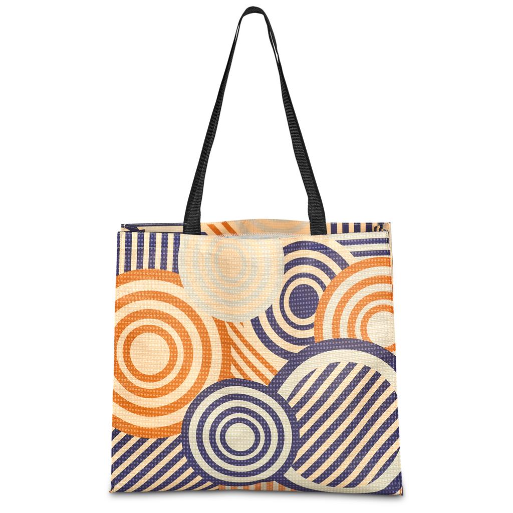 Pre-Printed Sample Hoppla Footloose RPET Stitch-Bond Shopper