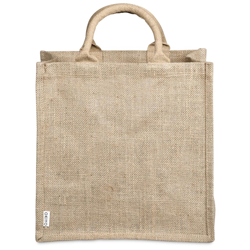 Pre-Production Sample Okiyo Nuri Sublimated Pocket Jute Tote