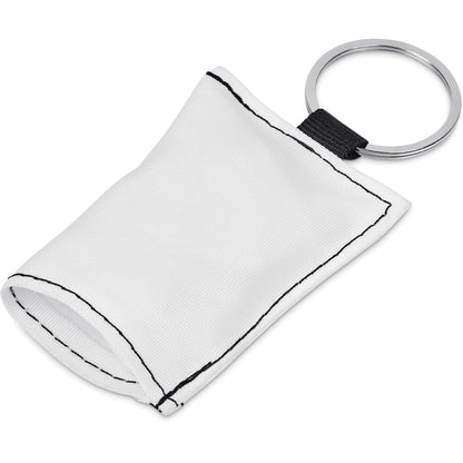 Pre-Production Sample Hoppla Aquila Polyester Keyring Pouch with Cleaning Cloth