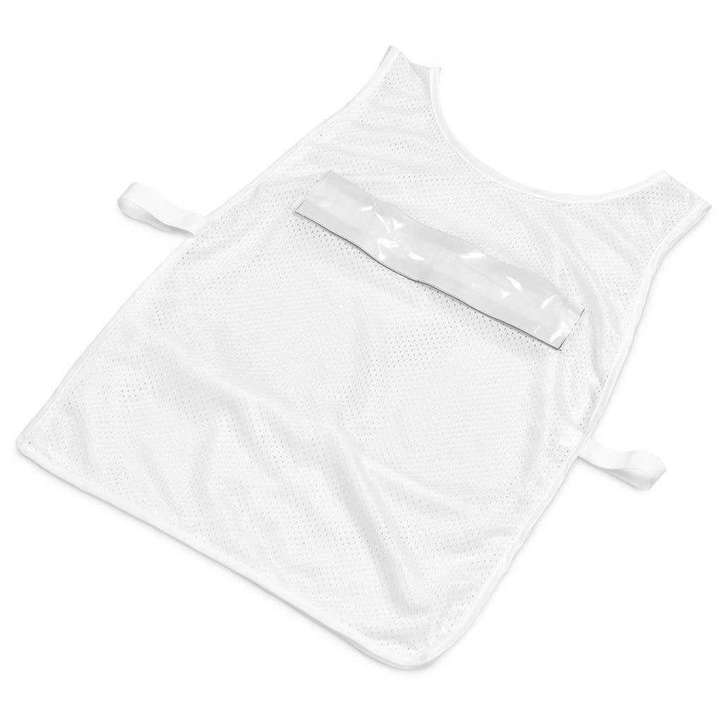 Pre-Production Sample Hoppla Jackal Polyester Caddy Bib with PVC Name Sleeve