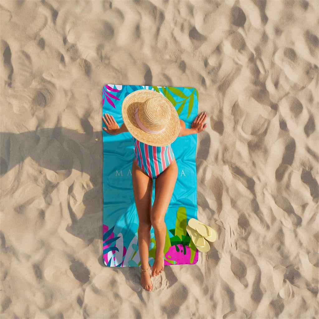 Pre-Production Sample Hoppla Hula Beach Towel - Dual Sided Branding