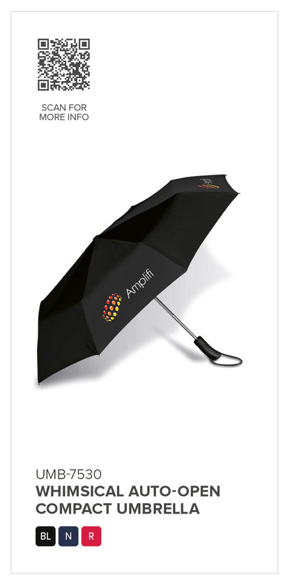 Whimsical Auto-Open Compact Umbrella