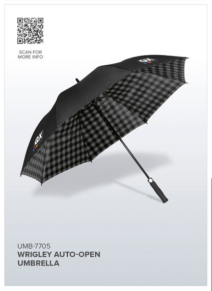 Wrigley Auto-Open Umbrella - Grey