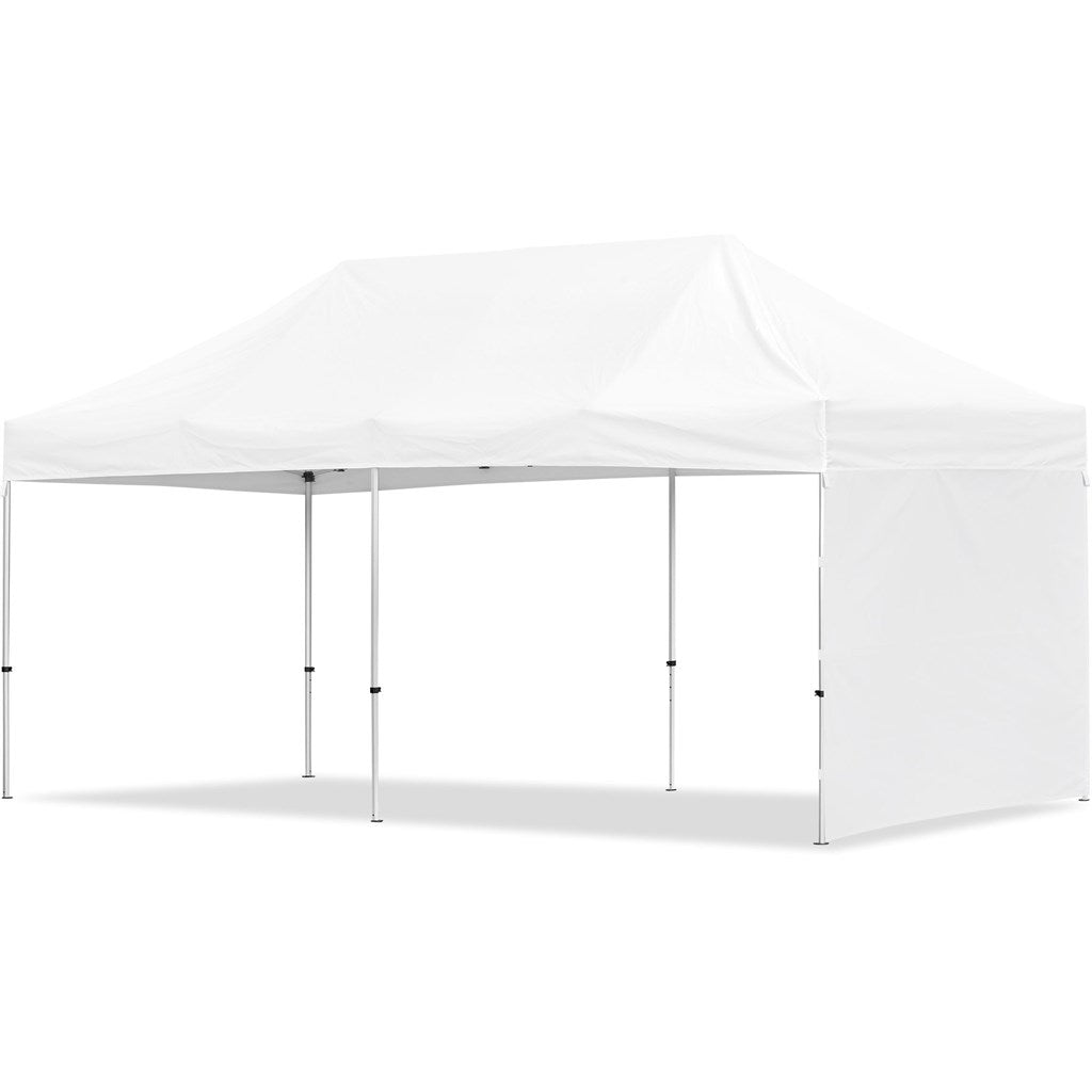 Coated Steel Sublimated Gazebo 6m x 3m -  1 Short Full-Wall Skin