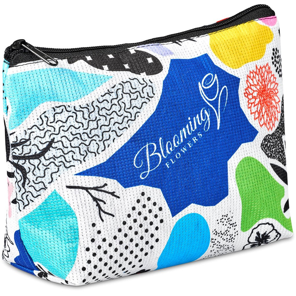 Pre-Printed Sample Hoppla Leanne RPET Stitch-Bond Midi Toiletry Bag