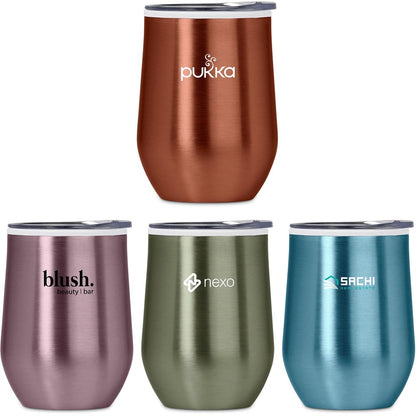 Serendipio Vogue Madison Stainless Steel & Plastic Double-Wall Tumbler - 350ml