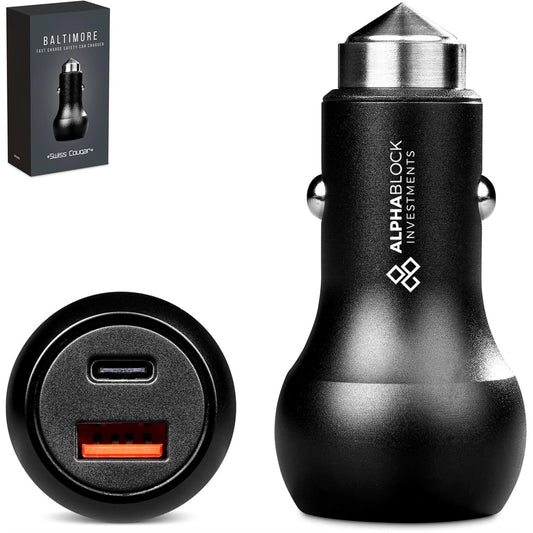 Swiss Cougar Baltimore 2 -in-1 Fast Car Charger & Tool