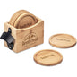 Okiyo Kanpai Bamboo Coaster & Bottle Opener Set