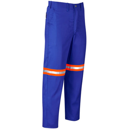 Trade Polycotton Pants - Reflective Legs - Orange Tape