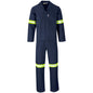 Technician 100% Cotton Conti Suit - Reflective Arms & Legs - Yellow Tape