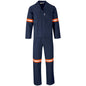 Technician 100% Cotton Conti Suit - Reflective Arms, Legs & Back - Orange Tape