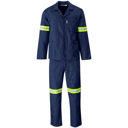 Trade Polycotton Conti Suit - Reflective Arms & Legs - Yellow Taped