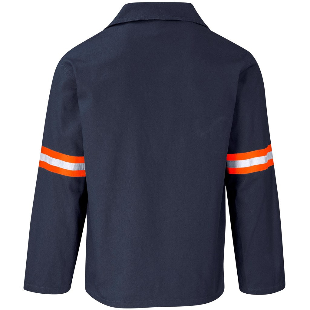 Artisan Premium 100% Cotton Jacket - Reflective Arms - Orange Tape
