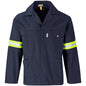 Artisan Premium 100% Cotton Jacket - Reflective Arms & Back - Yellow Tape