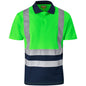 Surveyor Two-Tone Hi-Viz Reflective Golf Shirt